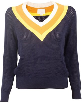 Band Of Outsiders Stripe Tennis Sweater