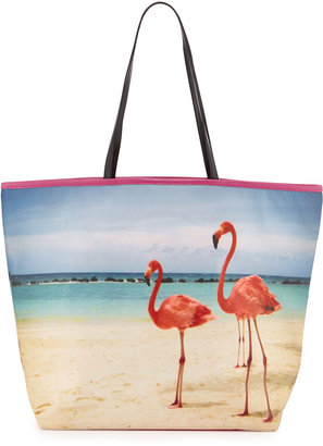 Urban Originals Ballina Flamingo Print Tote Bag