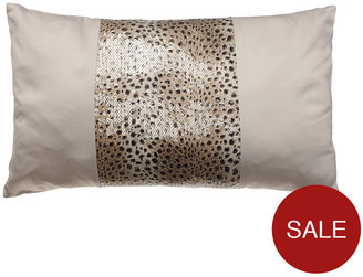 Kylie Minogue Leopard Filled Boudoir Cushion - Ivory