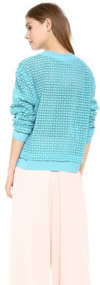 Thakoon Lace Eyelet Pullover