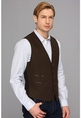 John Varvatos 5-Button Vest w/ Zip Pockets