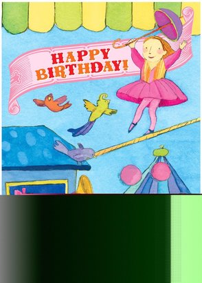 Eeboo Fairy Circus Birthday Card - 6 ct