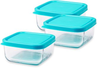 Bed Bath & Beyond Innobaby The Glass 4-Ounce Baby Food Cubes in Blue (Set of 3)