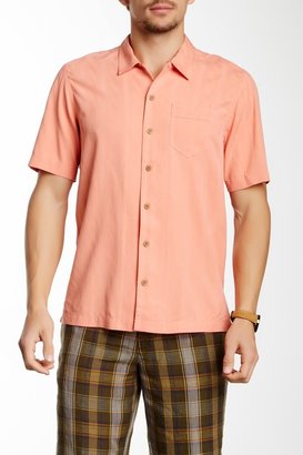 Tommy Bahama Sand Crest Stripe Short Sleeve Regular Fit Shirt
