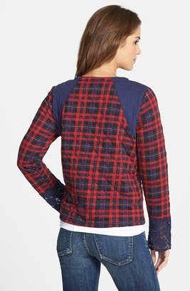Jessica Simpson 'Lizzy' Quilted Plaid Jacket
