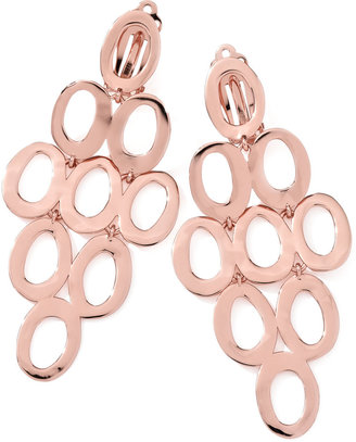 Ippolita Rose Gold Open Cascade Clip-On Earrings