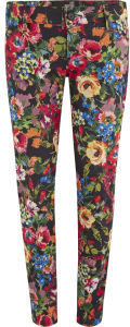Love Moschino Women's Printed Flower Skinny Jeans Multi