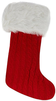 Kurt Adler Cable knit Christmas stocking