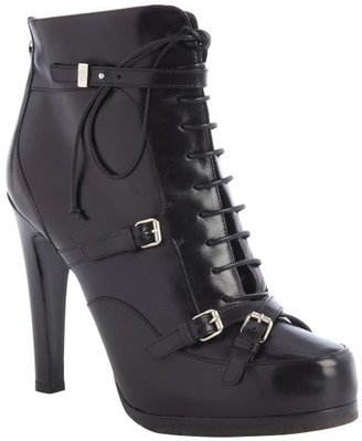 Tabitha Simmons black leather lace up 'Hanna' booties