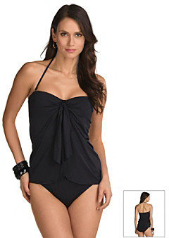 Lauren Ralph Lauren Laguna Solids Flyaway Strapless Swimsuit