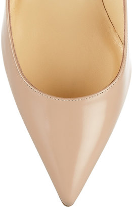 Christian Louboutin The Pigalle 100 polished-leather pumps