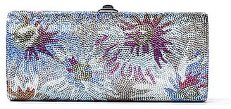 Judith Leiber Pre-Owned Multicolor Flowers Airstream Miniaudiere Crystal Clutch