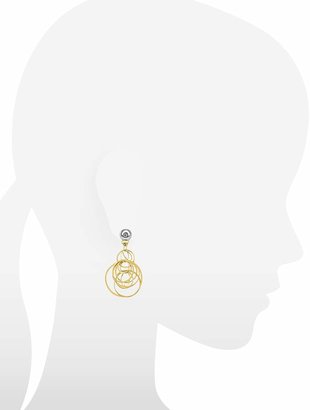 Orlando Orlandini Scintille - Small Diamond 18K Gold Drop Earrings