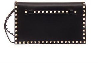 Valentino The Rockstud leather clutch