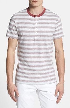 French Connection 'Jeffrey's Stripe' Trim Fit Henley (Online Only)