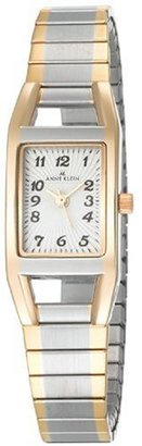 Anne Klein Women's 108599SVTT Two-Tone Expansion Band Easy to Read Dress Watch