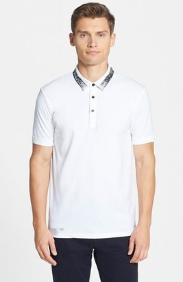 HUGO 'Deltic' Slim Fit Painted Collar Polo
