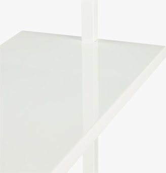 CB2 Stairway White Wall-Mounted Bookcase - 96" Height