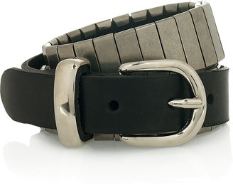 Isabel Marant Zappy silver-plated leather belt