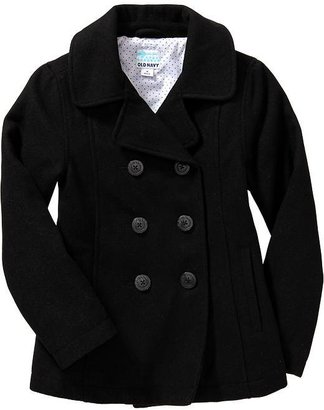 Old Navy Girls Wool-Blend Peacoats