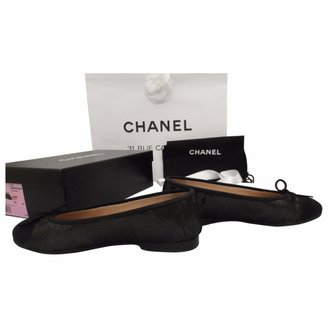 Chanel Ballerinas With Black Sequins