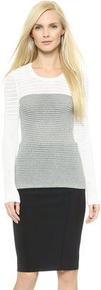 Yigal Azrouel Colorblock Knit Top