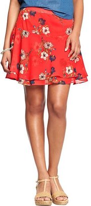 Old Navy Women's Floral Crinkle-Chiffon Skirts