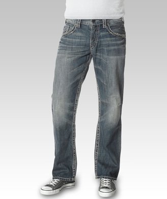 Silver Gordie Flap Loose Straight Medium Jeans