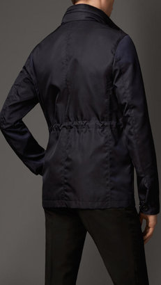 Burberry Showerproof Field Jacket with Leather Detail