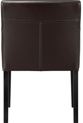 Crate & Barrel Lowe Chocolate Leather Arm Chair