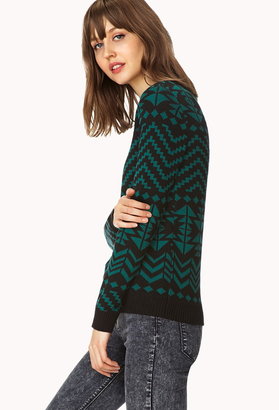 Forever 21 Classic Geo Sweater
