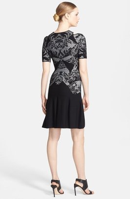 McQ Lace Detail Jacquard Dress