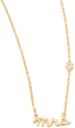 Sydney Evan SHY by Mrs. Bezel-Diamond Pendant Necklace