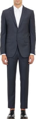 Lanvin Micro-Check Wool Suit
