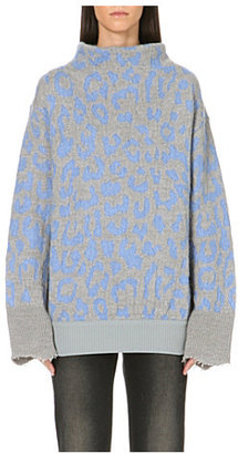 Acne Mist jacquard-knit jumper