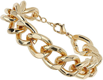 Topshop Gold Curb Chain Bracelet