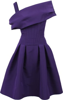 Oscar de la Renta Off-The-Shoulder Skirt Dress