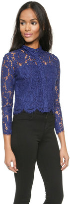 Whistles Chay Lace Crop Top