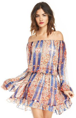 Show Me Your Mumu Lee Lee Ruffle Dress in multi-colored S - M