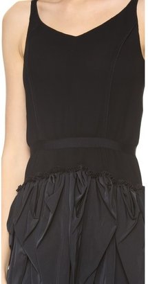 Nina Ricci Sleeveless Ruffle Skirt Dress