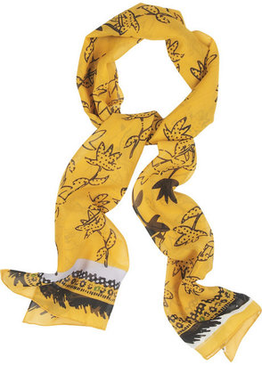 Ossie Clark Desire silk-chiffon scarf