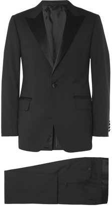 Lanvin Black Slim-Fit Wool Tuxedo