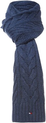 Tommy Hilfiger Chunky cable knit scarf