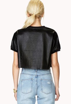 Forever 21 Fresh Perforated Crop Top