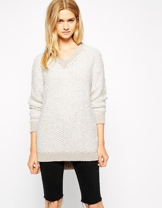 Ganni V Neck Sweater