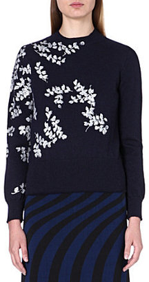 Dries Van Noten Embroidered knitted jumper