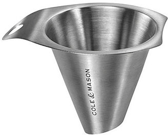 Cole & Mason Salt and Peppercorn stainless steel funnel