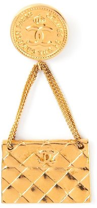 Chanel VINTAGE bag pendant brooch