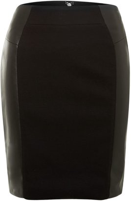 Michael Kors Leather panel pencil skirt