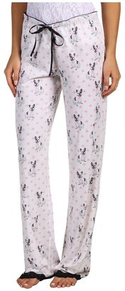 PJ Salvage Eye Candy Dog Print Pajama Pant (Ivory) - Apparel